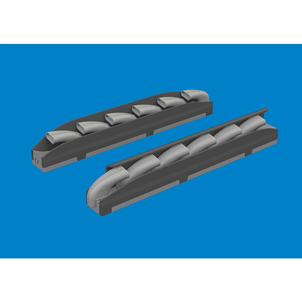 【新製品】ブラッシン632207 1/32 メッサーシュミット Bf109K-4 排気管 (コータリ用)