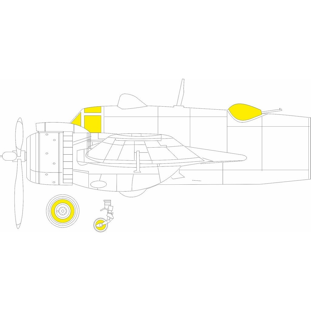 【新製品】EX1149 1/48 ブリストル ボーファイター Mk.VI ｢Tフェース｣両面塗装マスクシール (レベル用)