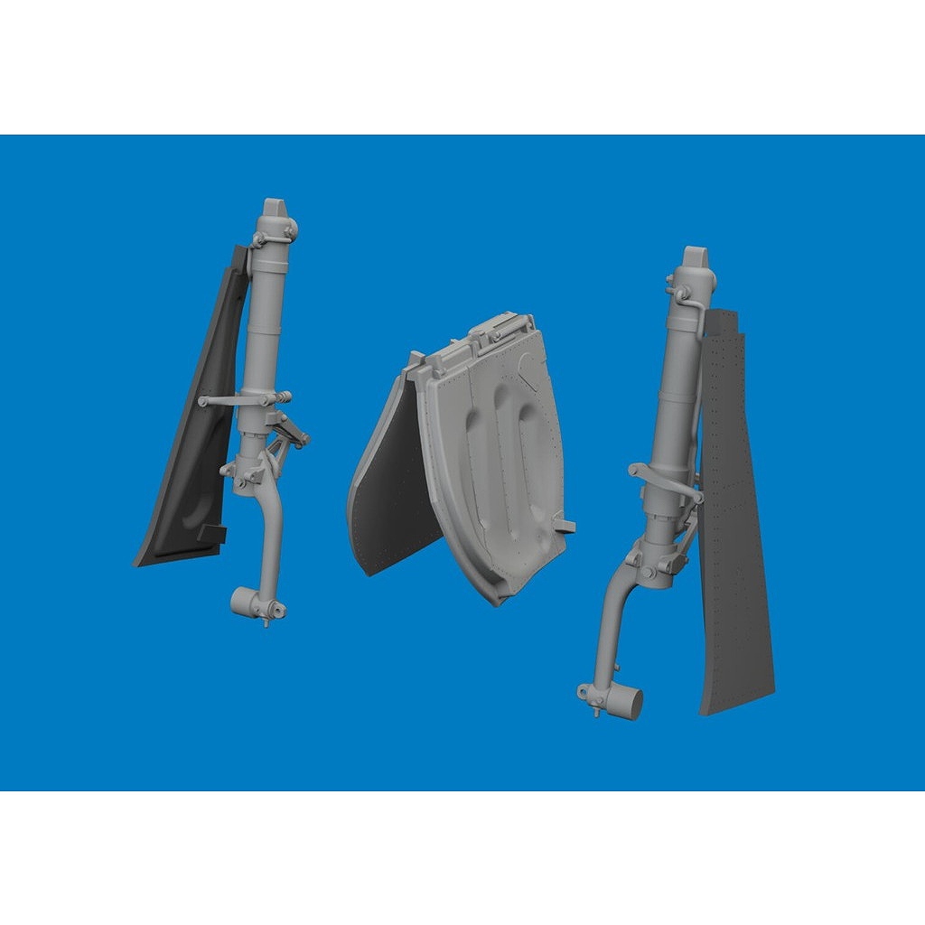 【新製品】ブラッシン6481161 1/48 ノースアメリカン P-51D マスタング 脚柱w/カバー (エデュアルド用)