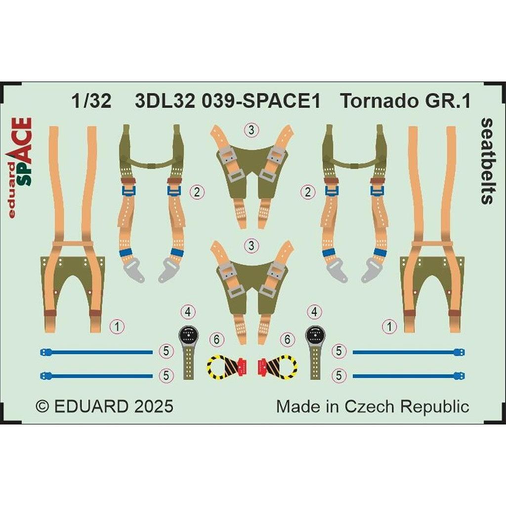 【新製品】3DL32039 1/32 パナビア トーネード GR.1 シートベルト3Dデカール (イタレリ用)