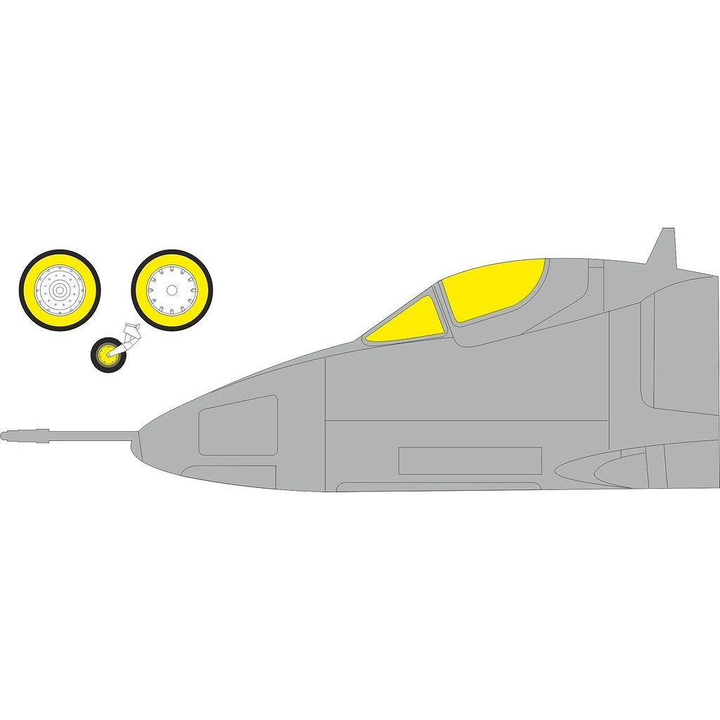 【新製品】EX1153 1/48 A-4C スカイホーク「Tフェース」両面塗装マスクシール(ホビーボス用)