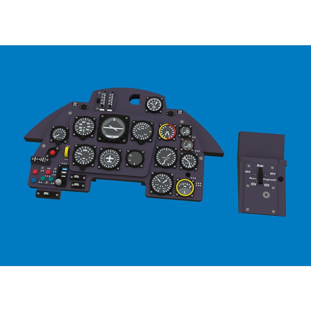 【新製品】ルック634052 1/32 メッサーシュミット Bf109K 「ルック」 計器板 (コータリ用)