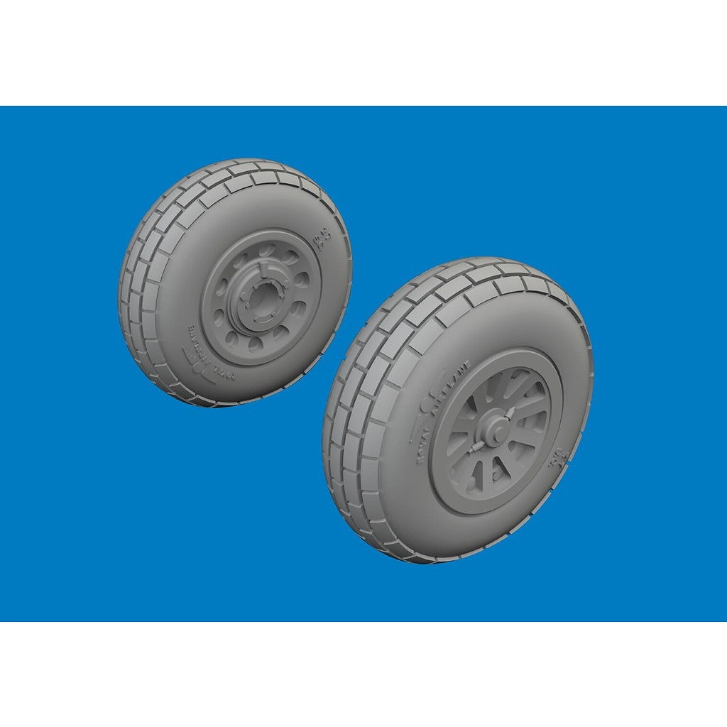 【新製品】ブラッシン672442 1/72 P-51D マスタング ホイール (ブロックトレッド)(アルマホビー用)