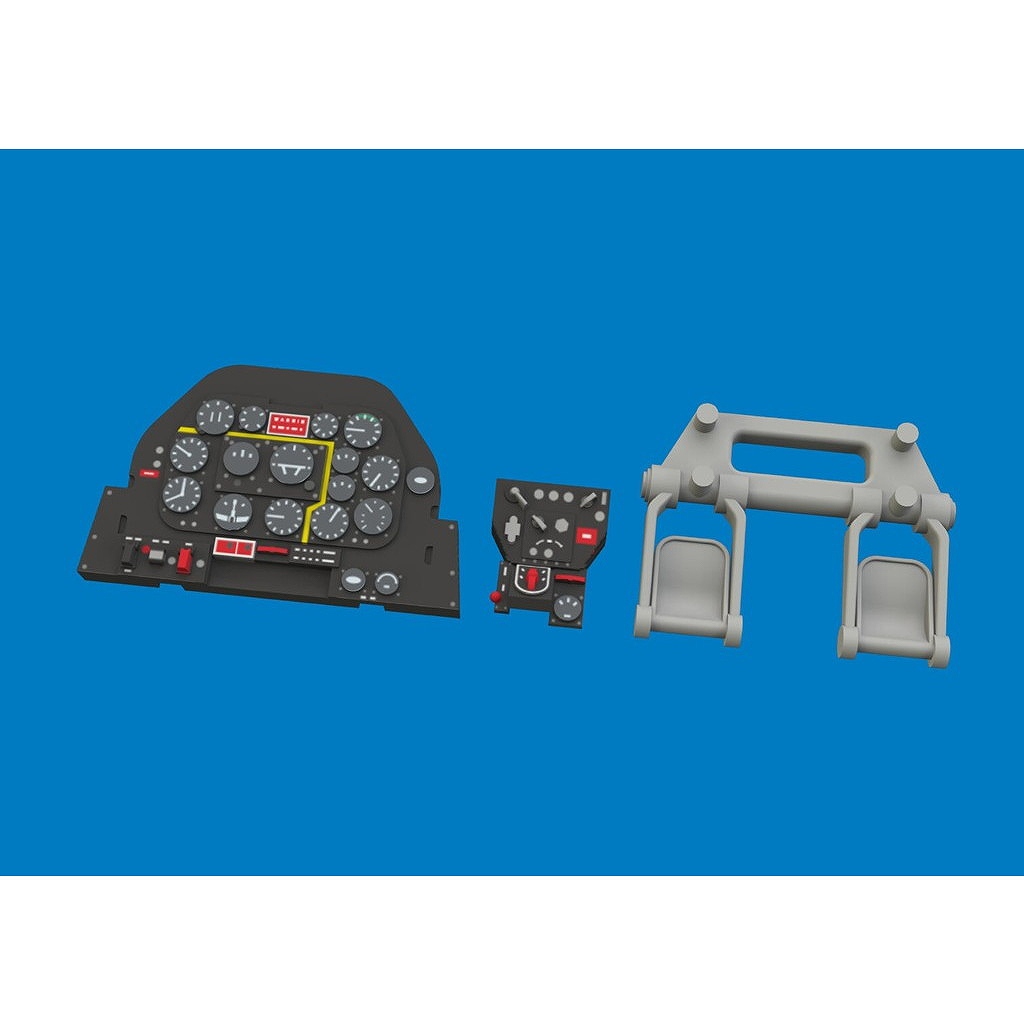 【新製品】ルック674058 1/72 P-51D マスタング 「ルック」 計器板 (アルマホビー用)