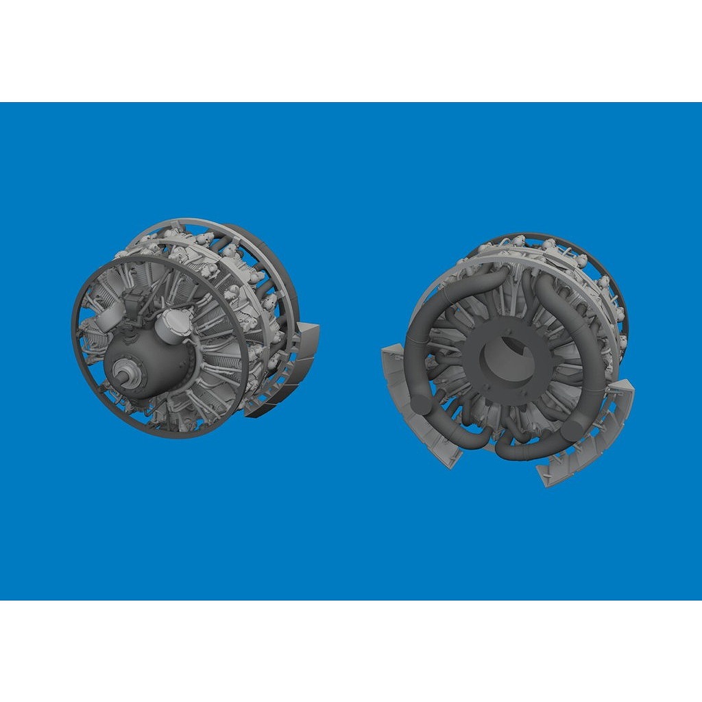 【新製品】ブラッシン6481013 1/48 B-26B/C マローダー エンジン (ICM用)