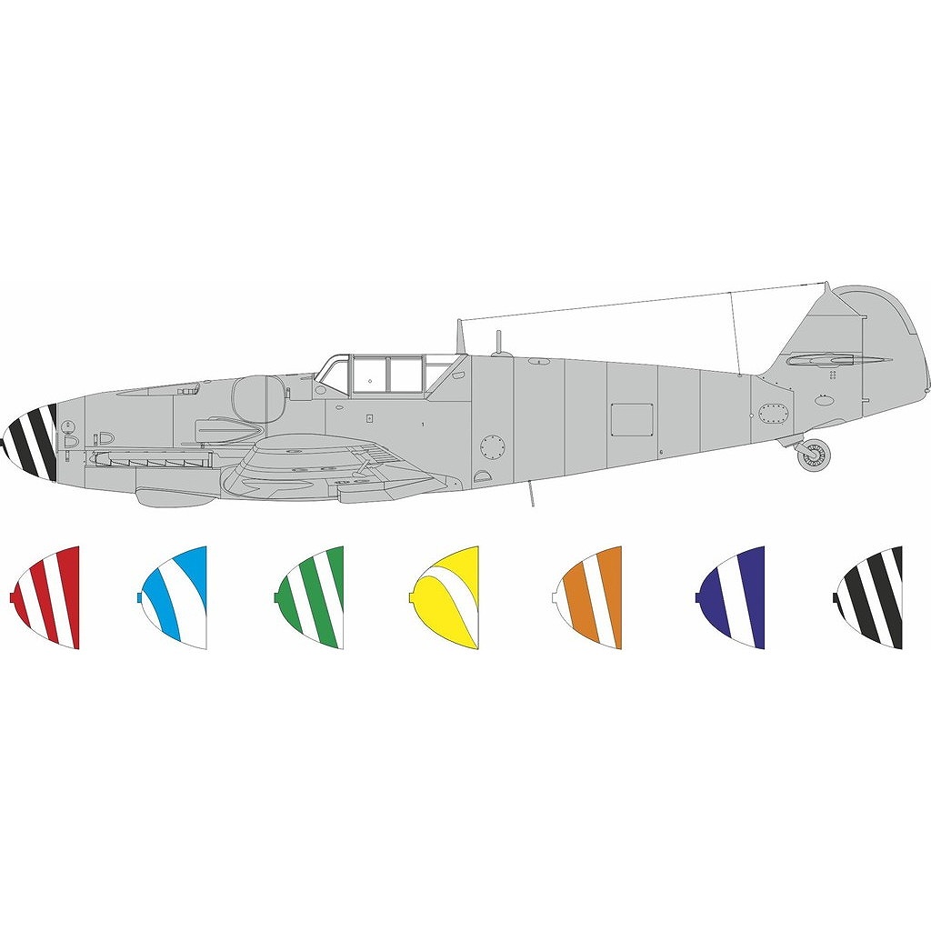 【新製品】LX012 1/24 メッサーシュミット Bf109G-5/6 スピンナースパイラルパターン塗装マスクシール (エアフィックス用)