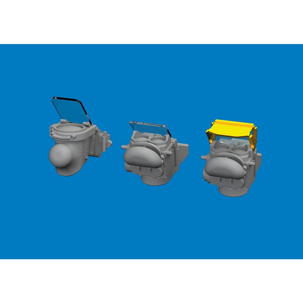 【新製品】ブラッシン672447 1/72 ノースアメリカン P-51D マスタング 照準器 (3種 x 各1入) (アルマホビー用)