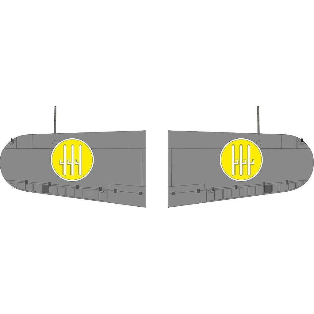 【新製品】JX344 1/32 マッキ MC.200 サエッタ 国籍マーク塗装マスクシール (イタレリ用)