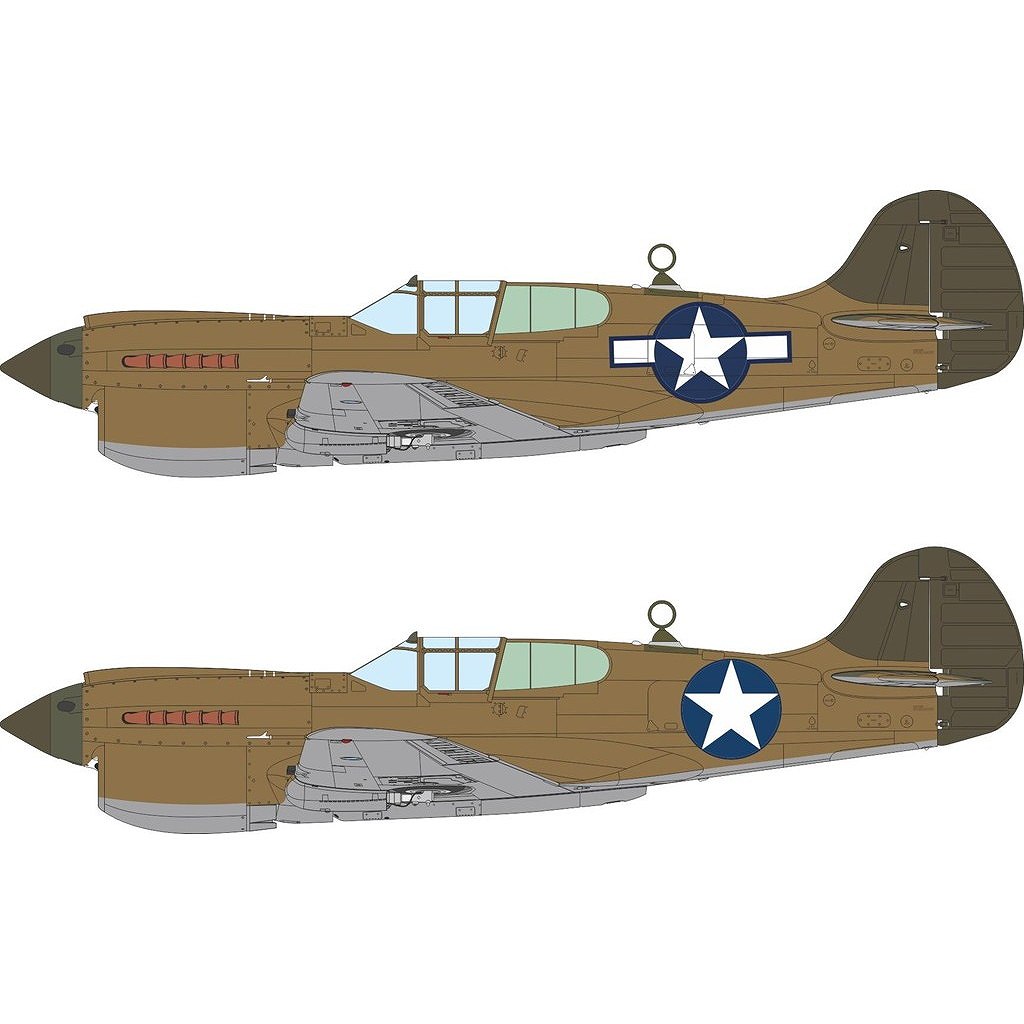 【新製品】EX1172 1/48 カーチス P-40K ウォーホーク 国籍マーク塗装マスクシール (エデュアルド用)