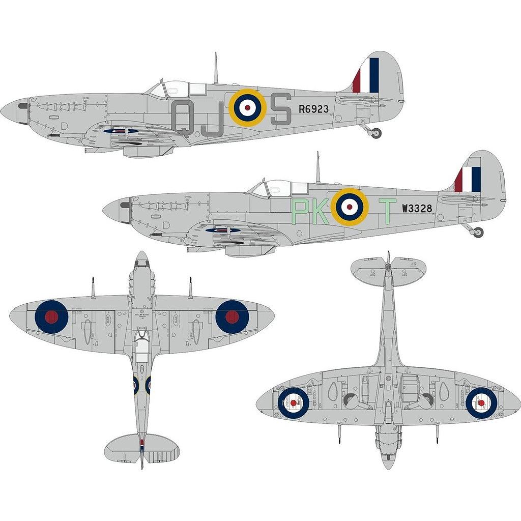 【新製品】JX348 1/32 スーパーマリン スピットファイア Mk.Vb イギリス国籍マーク (初期)塗装マスクシール (コータリ用)