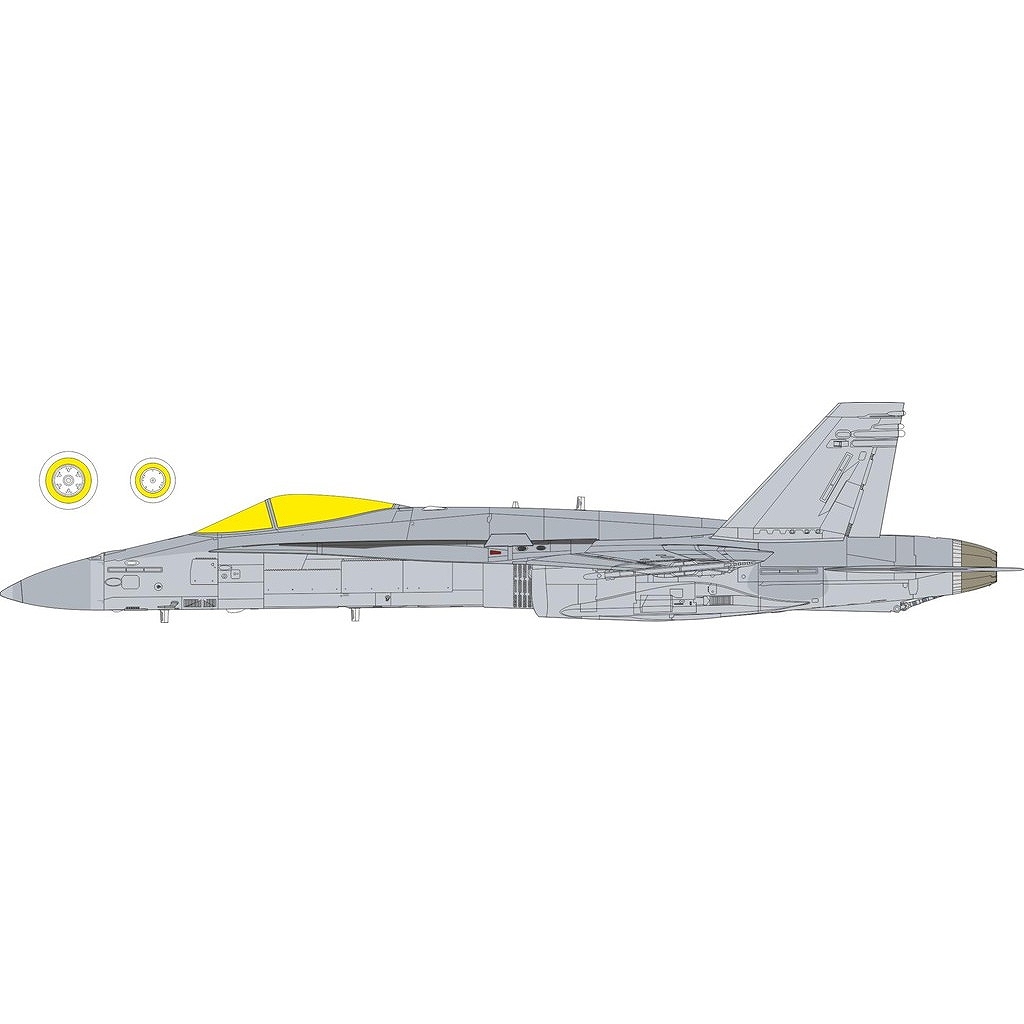 【新製品】EX1179 1/48 F/A-18C ホーネット 「Tフェース」両面塗装マスクシール(キネティック・エデュアルド用)