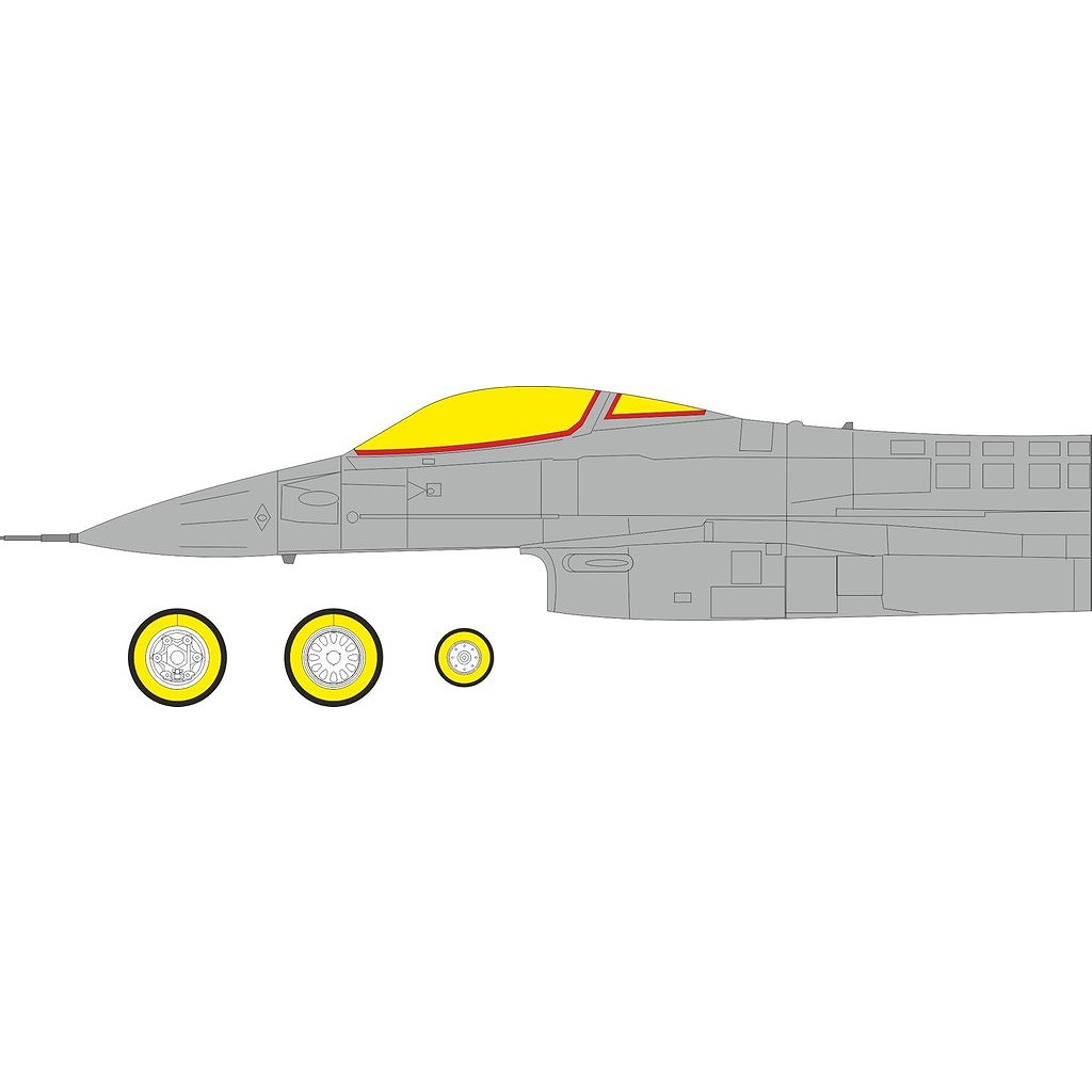 【新製品】EX1180 1/48 F-16CJ ブロック50 ファイティングファルコン 「Tフェース」両面塗装マスクシール(タミヤ用)