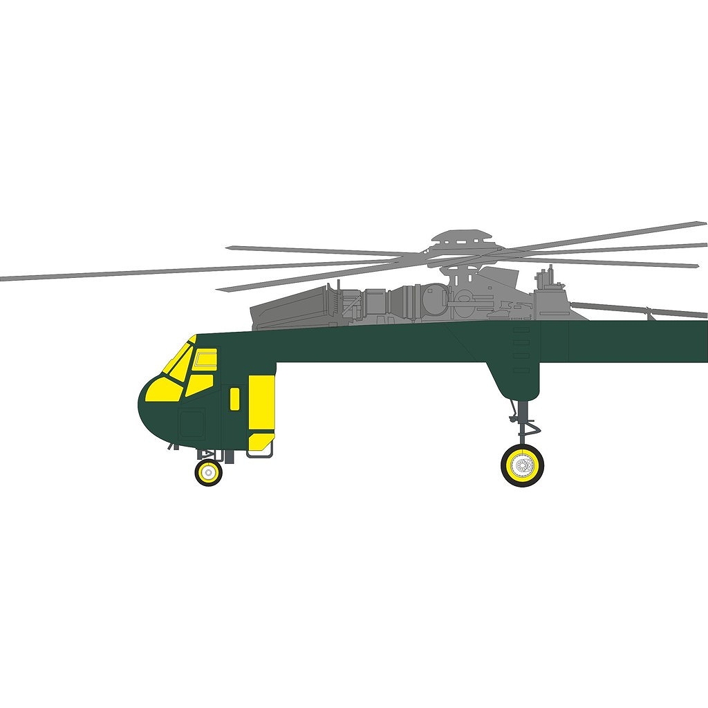 【新製品】CX709 1/72 CH-54A タルヘ 塗装マスクシール (ICM用)
