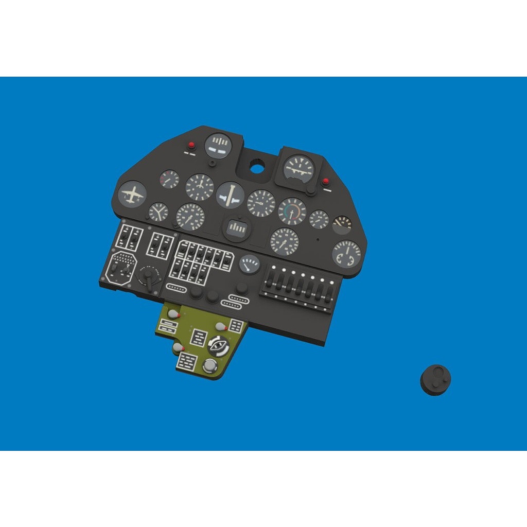 【新製品】ルック644351 1/48 カーチス P-40K ウォーホーク ｢ルック｣計器盤 (エデュアルド用)