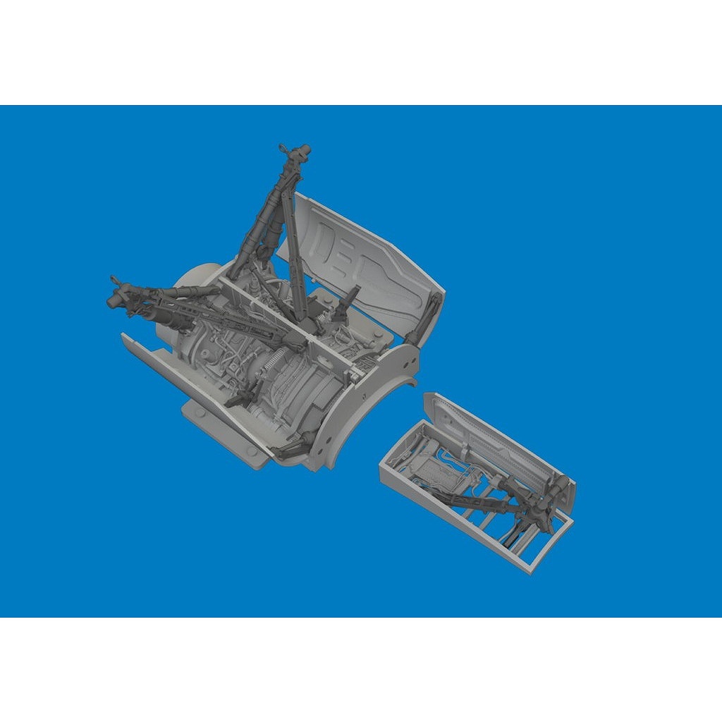 【新製品】ブラッシン6481167 1/48 F-16C ファイティングファルコン 軽荷重用着陸装置・格納庫 (タミヤ用)