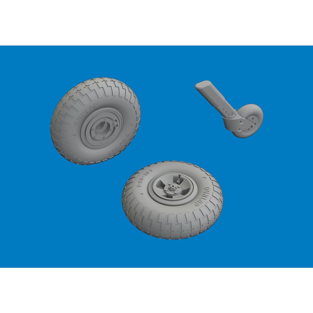【新製品】ブラッシン6481206 1/48 スーパーマリン スピットファイア Mk.IX 自重変形ホイール(エアフィックス用)