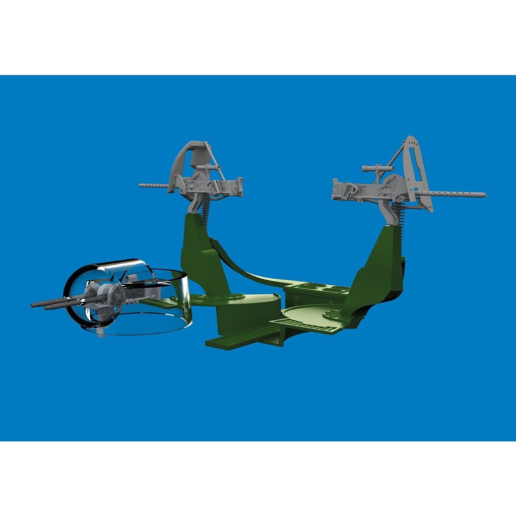 【新製品】ブラッシン6481214 1/48 コンソリデーテッド PBY-5A カタリナ 機銃セット (レベル・エデュアルド用)
