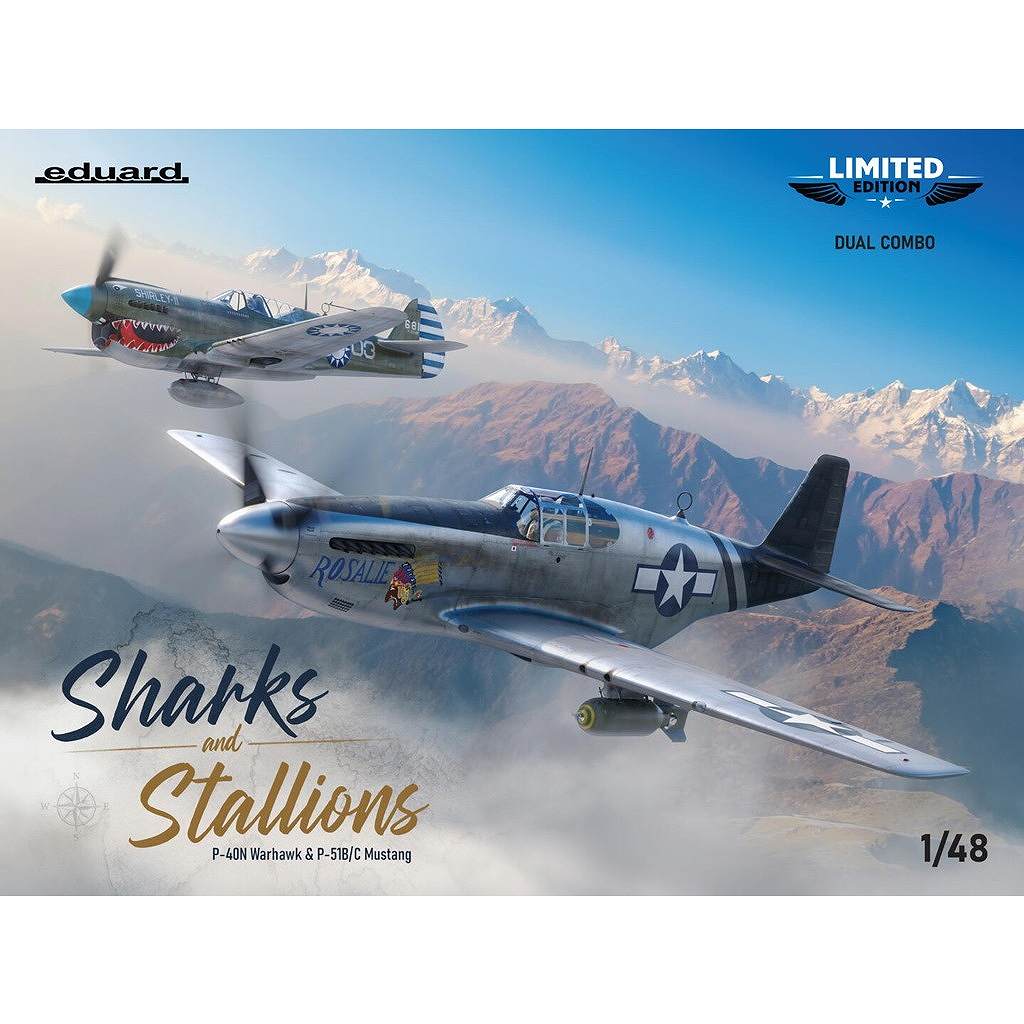 【新製品】11200 1/48 「シャーク & スタリオン」 P-40N & P-51B/C デュアルコンボ リミテッドエディション