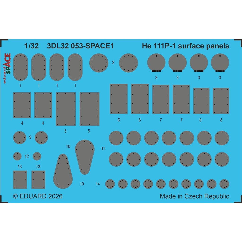 【新製品】3DL32053 1/32 ハインケル He111P-1 スペース外装3Dデカール (レベル用)