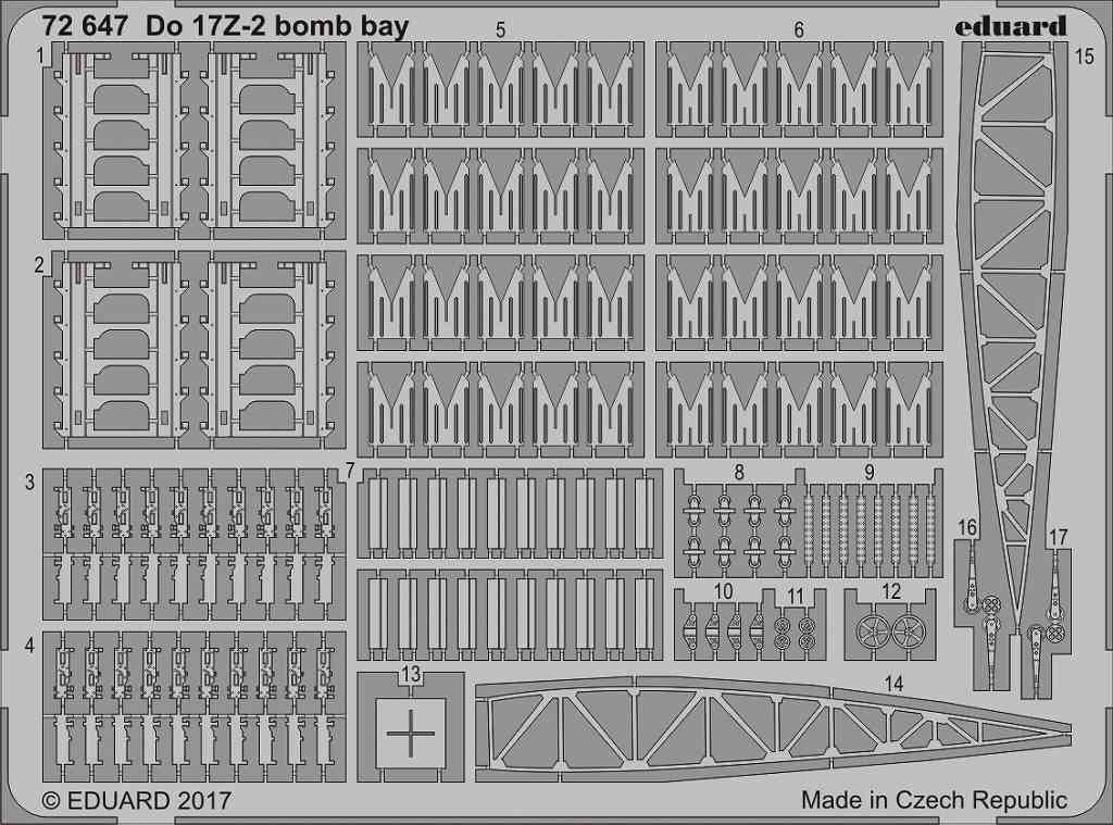 【新製品】72647)ドルニエ Do17Z-2 爆弾倉