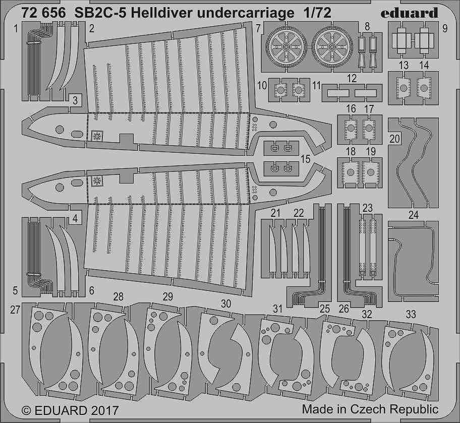 【新製品】72656)SB2C-5 ヘルダイバー 着陸装置