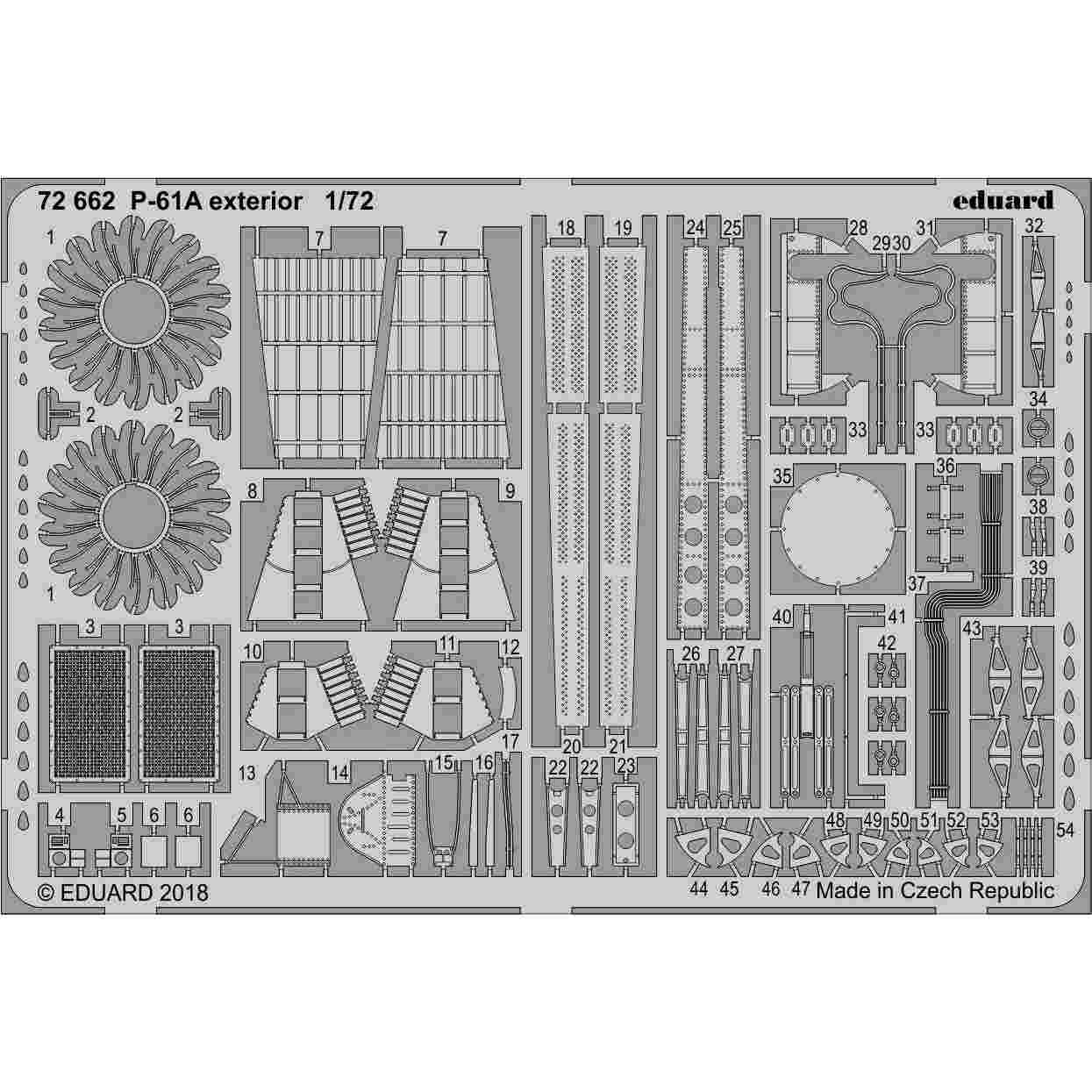 【新製品】72662 ノースロップ P-61A ブラックウィドゥ 外装