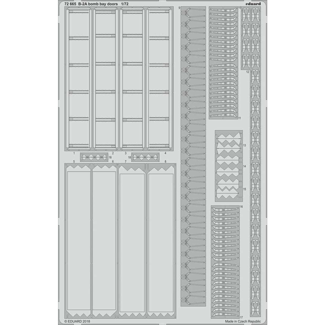 【新製品】72665 ノースロップ・グラマン B-2A スピリット 爆弾槽扉