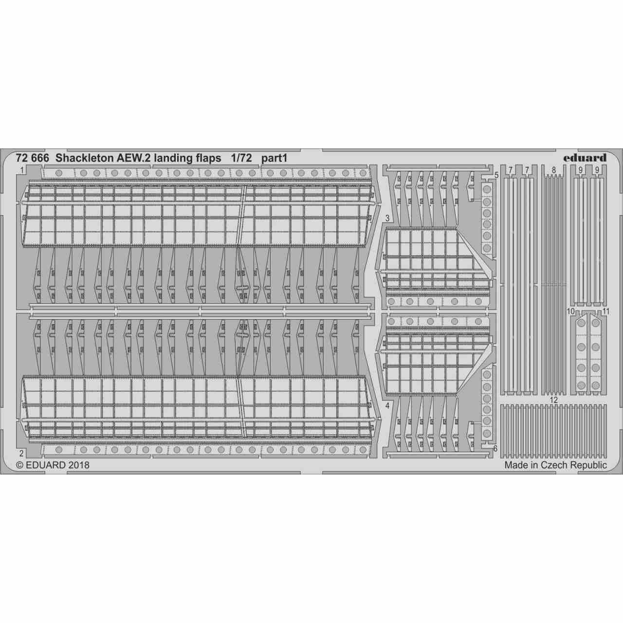 【新製品】72666 シャクルトン AEW.2 ランディングフラップ