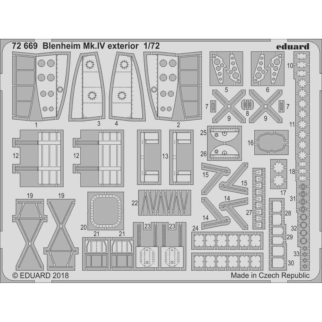 【新製品】72669 ブリストル ブレニム Mk.IV 外装