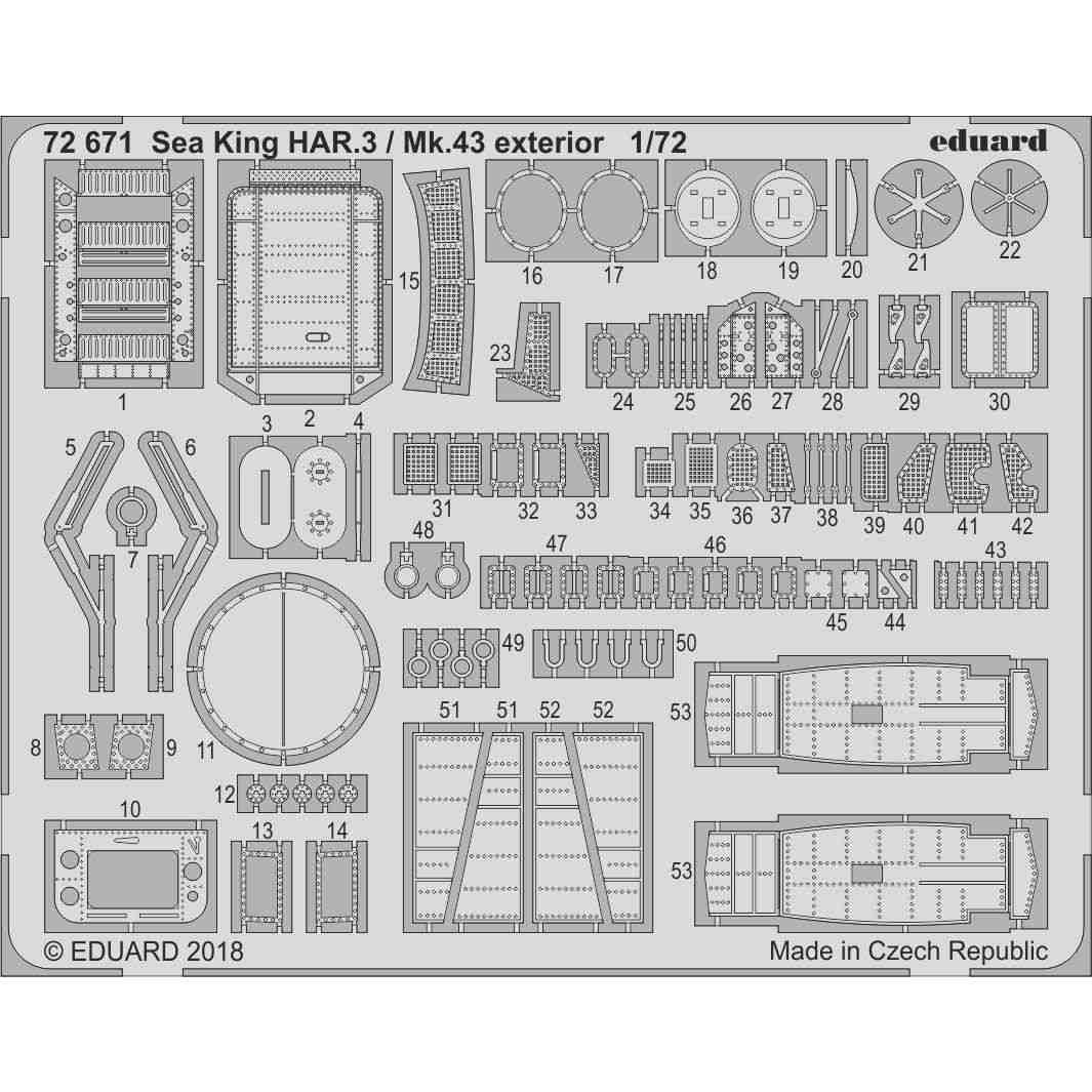 【新製品】72671 ウエストランド シーキング HAR3/Mk43 外装