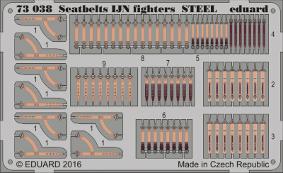 【新製品】73038)塗装済 日本海軍 戦闘機 シートベルト スチール