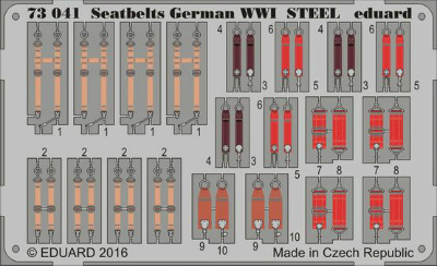 【新製品】73041)塗装済 WWI 独空軍シートベルト