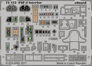 【新製品】[8591437734122] 73412)塗装済 F6F-3 ヘルキャット 内装