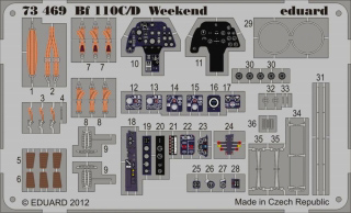 【新製品】[8591437734696] 73469)塗装済 Bf110C/D 内装