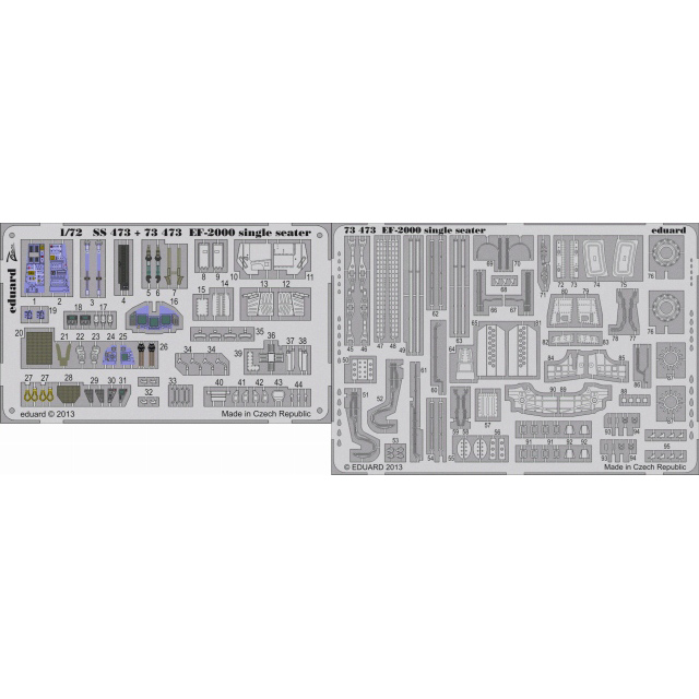 【新製品】[8591437734733] 73473)塗装済 EF-2000 タイフーン 単座型 内/外装