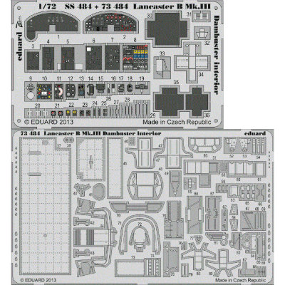 【新製品】[8591437734849] 73484)塗装済 アブロ ランカスター B.Mk.III ダムバスターズ 内装