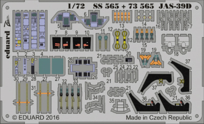 【新製品】73565)塗装済 サーブ JAS-39D グリペン