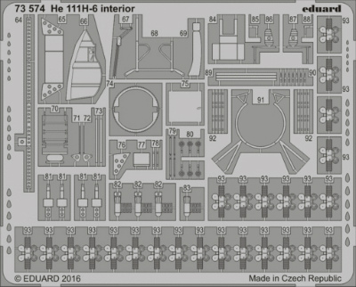 【新製品】73574)塗装済 He111H-6 内装