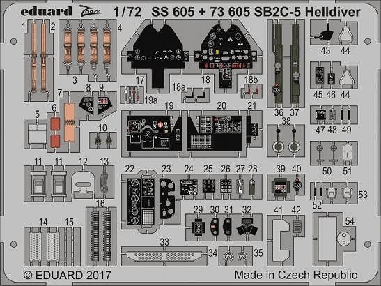 【新製品】73605)塗装済 SB2C-5 ヘルダイバー