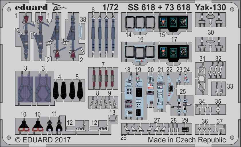 【新製品】73618)塗装済 ヤコブレフ Yak-130