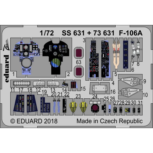 【新製品】73631 塗装済 コンベア F-106A デルタダート