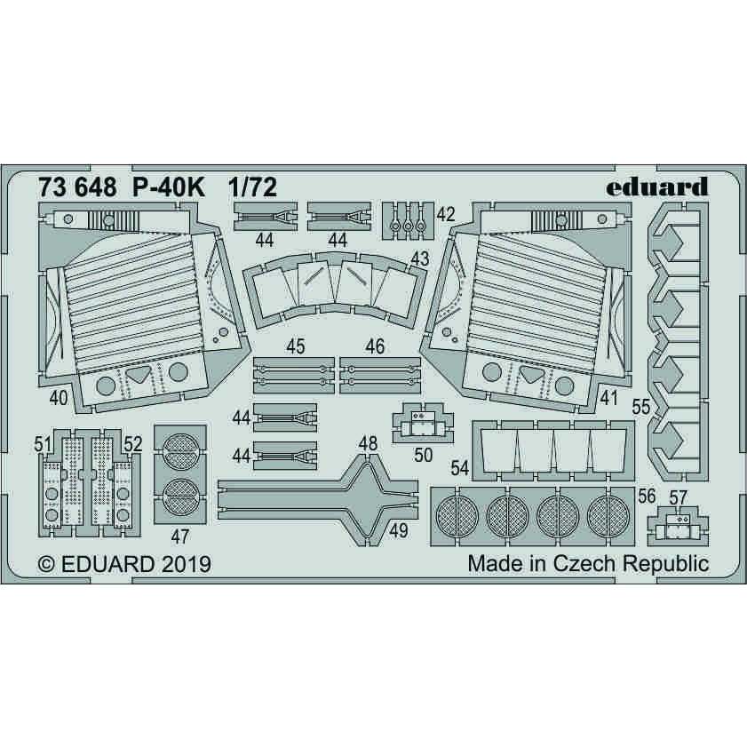 【新製品】73648 塗装済 カーチス P-40K ウォーホーク