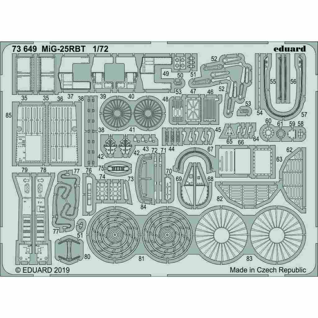 【新製品】73649 塗装済 ミグ MiG-25RBT フォックスバット