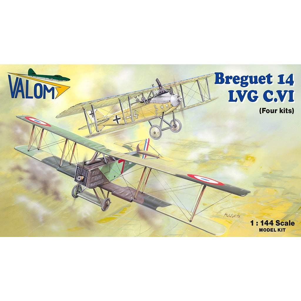 【新製品】14456 1/144 ブレゲー14 vs. LVG C.VI クアトロコンボ (4キット入)