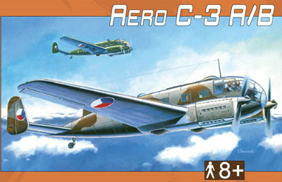 【新製品】0936)アエロ Ｃ３Ａ/Ｂ ジーベル双発輸送機 チェコ空軍