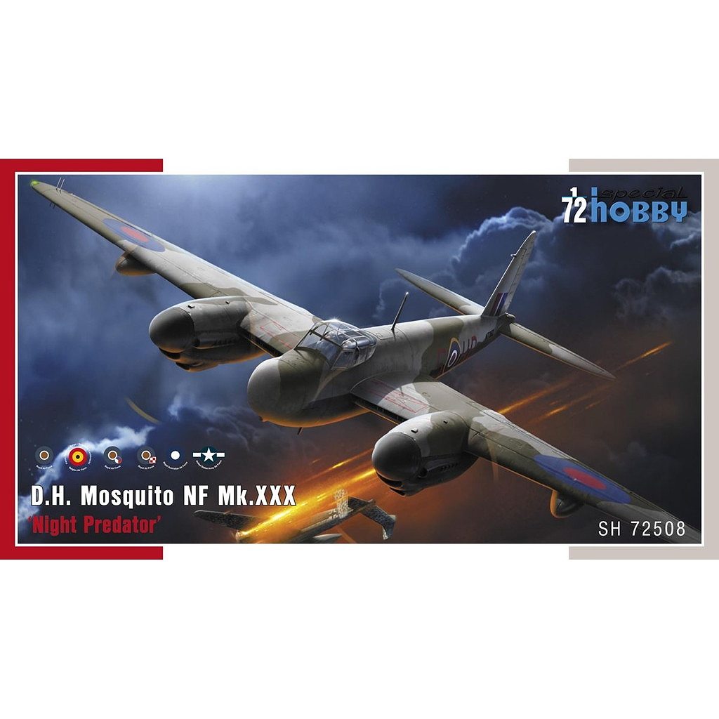 【新製品】72508 1/72 デ・ハビランド モスキート NF Mk.30