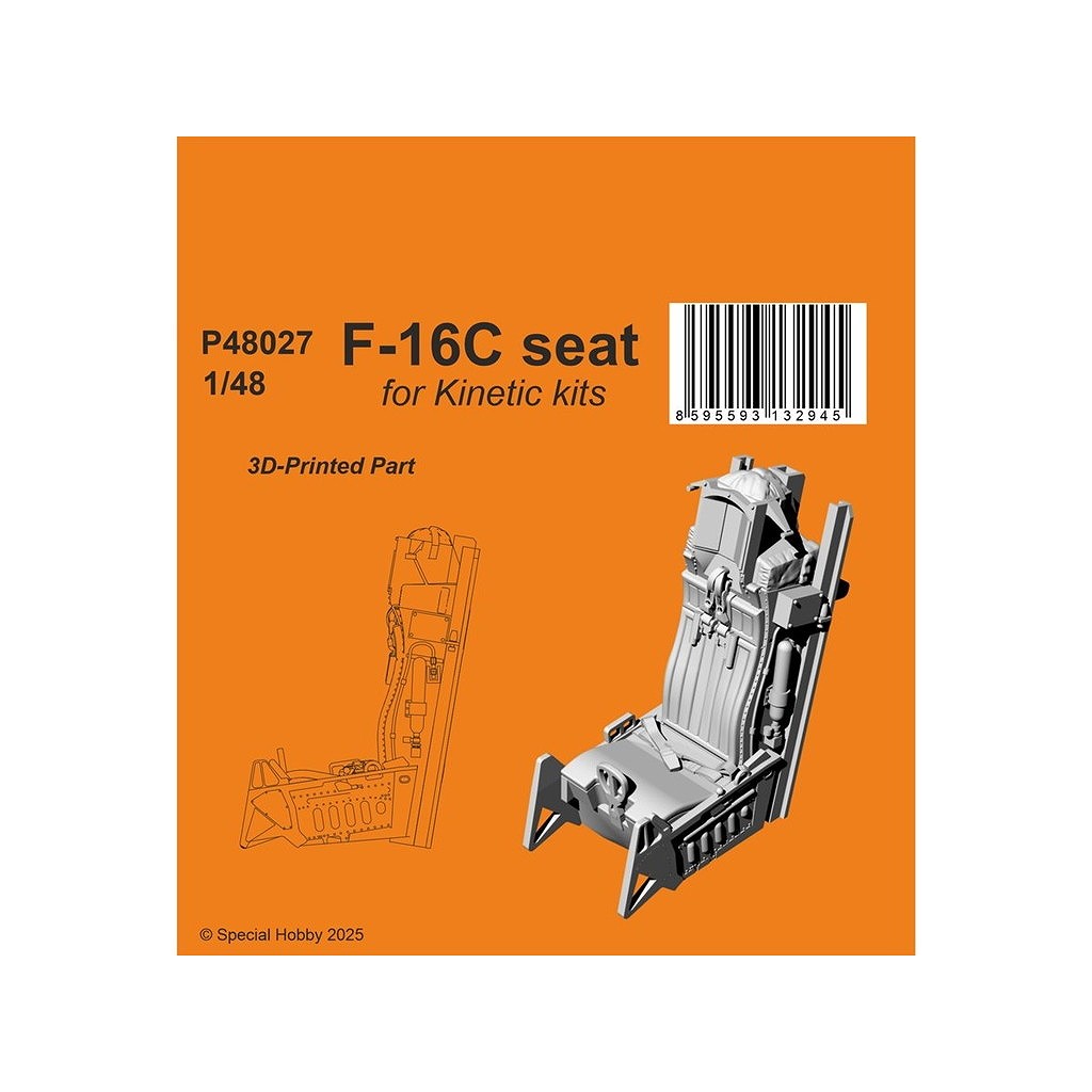 【新製品】P48027 1/48 F-16C ACESII 射出座席 (1個入)(キネティック用)