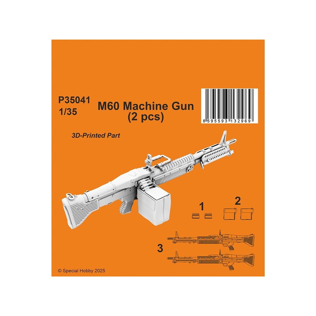 【新製品】P35041 1/35 M60機関銃 (2個入)
