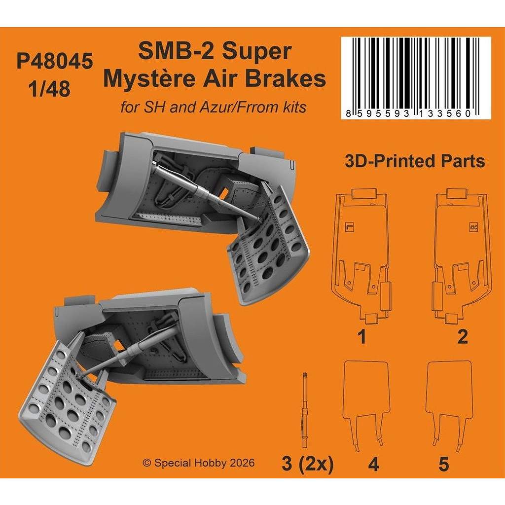 【新製品】P48045 1/48 SMB-2 シュペル ミステール エアブレーキ (スペシャルホビー/アズールフロム用)