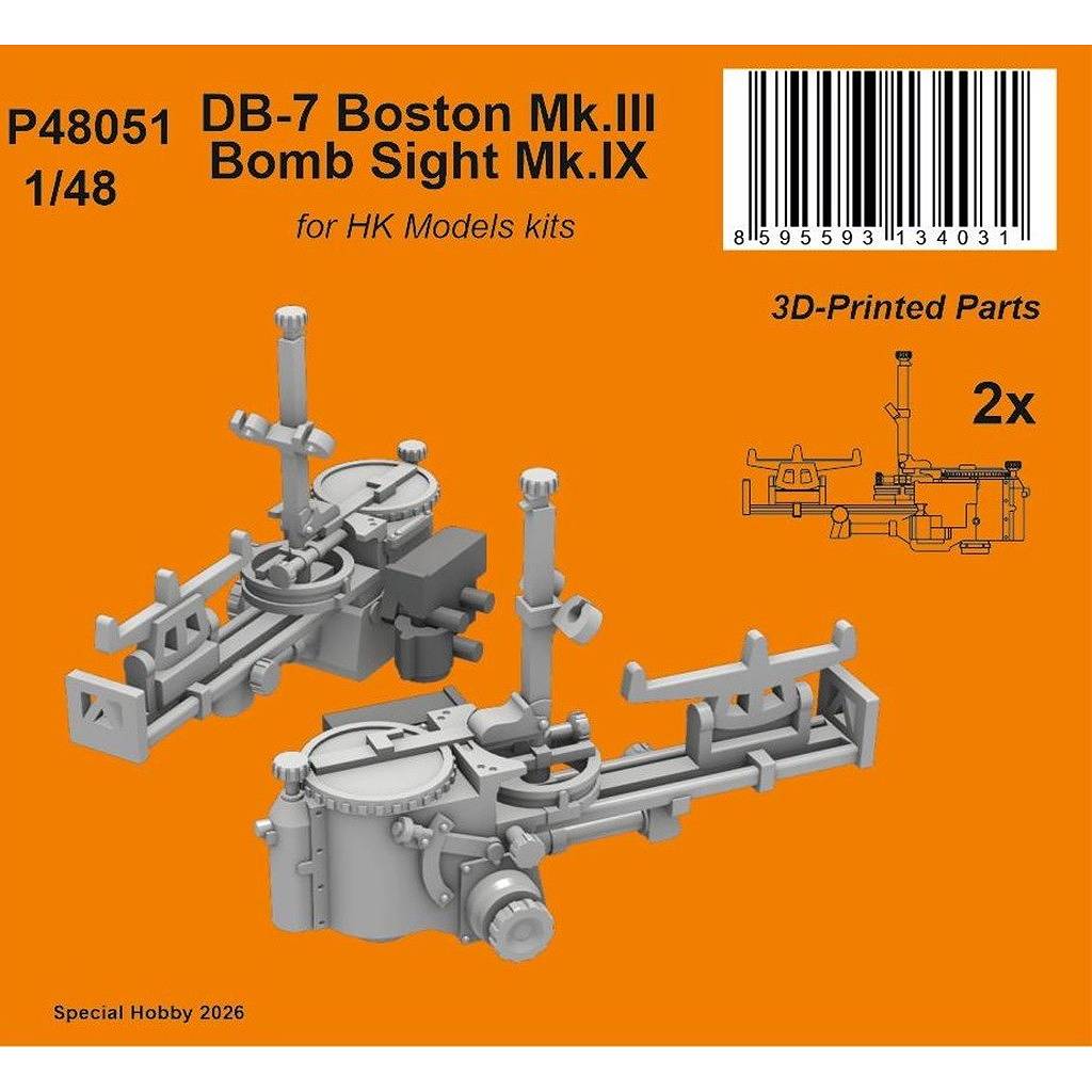 【新製品】P48051 1/48 DB-7 ボストン Mk.III Mk.IX 爆撃照準器 (2個入) (HKモデル用)